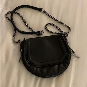 Collapsible mini rag and bone black night bag